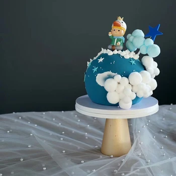 SWEETGO personalização rodada simular fondant bolo de barro modelo de decoração de casa vitrine fotografia de comida adereços, brinquedos para as crianças