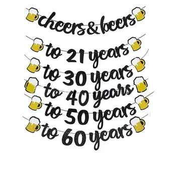Felicidades para Cervejas De 30 Anos, a Festa de Aniversário de Ouro Preto, Cerveja Cebolinha-de-Rosa Guirlandas Feliz Festa de Aniversário, Decoração Para 21 30 40 50 60