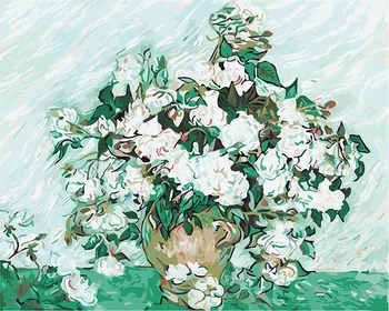 JMINE Div 5D Van Gogh flor Cheia de Diamante, Pintura, ponto cruz kits de arte de Alta Qualidade Floral 3D de pintar por diamantes