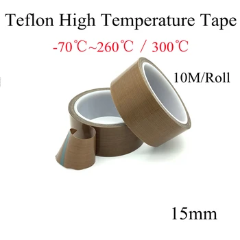 15 mm de PTFE 300 Graus Marrom Isolamento a Vácuo Máquina de Selagem de Isolamento de Calor de Alta Temperatura-Fita Adesiva Resistente