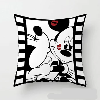 Minnie do Mickey de Disney do Rato de Minnie Macio Fronhas Brancas Casal fronha de Almofadas Decorativas Caso, Sala de estar Presente 45x45cm