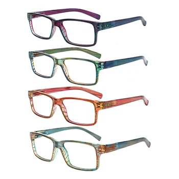 CLASAGA1 Pack Óculos de Leitura Primavera Dobradiças Homens Mulheres da Moda Quadro Decorativo Óculos de Prescrição HD Leitor