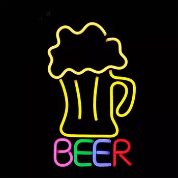 33X53cm de Cerveja Levou o Sinal de Néon da Lâmpada da luz do Tubo do Bar e cervejaria Loja Logotipo Pub Loja do Clube de KTV, Boate Parede de Sinais