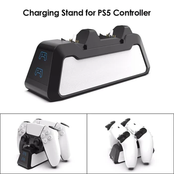 Dupla Carregador Rápido para PS5 Controlador sem Fio USB 3.1-Tipo C suporte de Carregamento Dock Station para Sony PlayStation5 Joystick Gamepad
