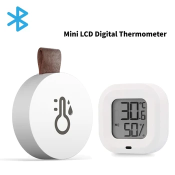 Mini LCD Digital Termômetro Higrômetro de Interior de Quarto de Eletrônica de Medidor da Umidade da Temperatura do Sensor do Calibre Estação Meteorológica para o Lar