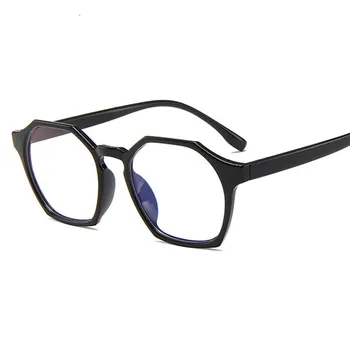Vintage Anti luz Azul Óculos de Armação Redonda Lente Óptica Miopia Homens Simples, Transparente, Óculos de Armações de óculos falsos Mulheres