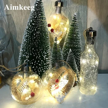 Presente criativo de Natal de LED árvore candelabro, a Luz do Amor do coração de forma/ formato de Garrafa/esféricas para decoração sala de estar Lâmpada da noite