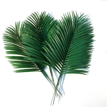 Artificial folhas de palmeira 10pcs plantas Verdes Decorativos / flores artificiais para decoração / decoração de casamento / 54cm longo