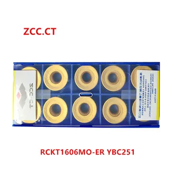ZCC.CT 10P RCKY1606MO-ER YBC251 Intercambiáveis para torneamento ferramenta de Inserção do Carboneto do CNC de Inserção Para o aço