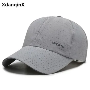 XdanqinX casual, esporte de malha de caps para homens mulheres respirável boné de beisebol de verão dos homens snapback ajustável tamanho do chapéu casquette