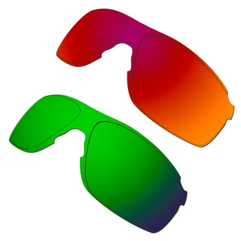 HKUCO Polarizada de Substituição de Lentes Para EVZero Campo Óculos de sol Vermelho/Verde 2 Pares