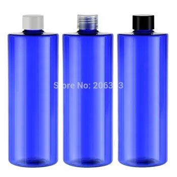 500 ml de azul de plástico de garrafa PET GARRAFA de TONER de plástico, branco/transparente/preto tampa