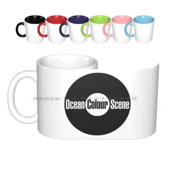 Ocean Colour Scene #2 De Cerâmica, Canecas De Café, Xícaras De Chá De Leite Em Caneca Cor Do Oceano Cena Doobie A Cor Do Oceano Cena Brit Pop Britânico Mod