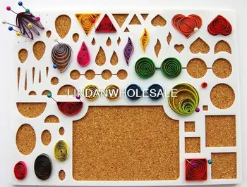 O mais novo de papel de origami Modelo de Placa,Papel ofício Workboard,Papel Folhos Ferramenta DIY materiais de Arte
