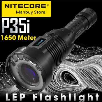 NITECORE P35i de Longo Alcance LEP Lanterna 1650 Metros 3000 Lumens USB-C Tocha Recarregável de Ponto de Luz de Inundação Luzes +RSW2i Remoto