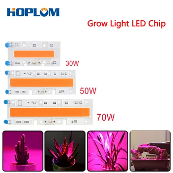 AC 110V 220V 30/50/70W 380NM-840NM Espectro Completo de LED de Alta Potência da ESPIGA do Chip para Hidropônico com efeito de Estufa de Plantas