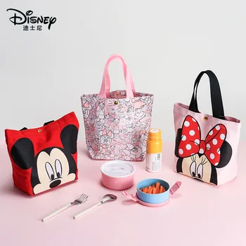 Mickey de Disney caixa de almoço almoço isolados saco portátil folha de alumínio isolados saco criativo dos desenhos animados bonitos aluno saco de almoço