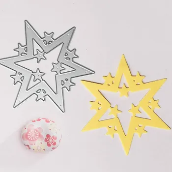 Estrelas Quadro corta para cartão de fazer molde de decoração de álbum de recortes de papel craft faca molde lâmina soco estêncil Novo Arival
