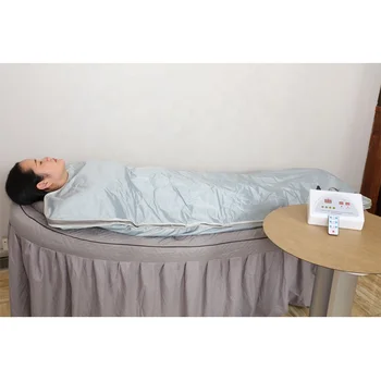 Niansheng venda quente 2 zona Quente Manta Infravermelho Distante Aquecida Cobertor de Emagrecimento do Corpo Sauna Cobertor para salão de beleza