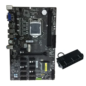 B250 BTC Mineração placa-Mãe Com 24Pin Poder Starter 12 Slot PCI-E LGA1151 de Memória DDR4 USB3.0 SATA3.0+MSATA Para Mineração