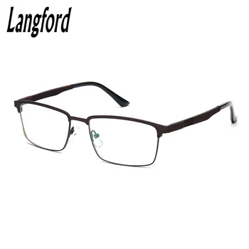 langford negócio do tipo full-frame da liga de armação de óculos com armação de homens, óculos de prescrição de óculos 139-54-37 6310