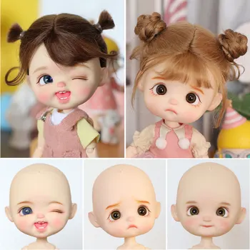 STODOLL 8 Pontos OB11 Boneca Cabeça Maquiagem Bolas Sorriso de Dentes de Resina Cabeça BJD Comum de brincar com bonecas e Brinquedos Bjd Boneca de Cabeça