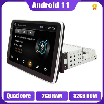 1Din Android 11 Car Multimedia Player WiFi, BT 10.1