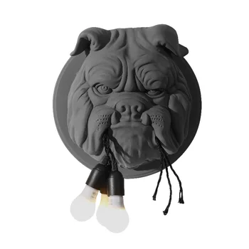 Animal Cão Lâmpada de Parede Decoração Sala de estar, Corredor de Casa Personalizada Decoração de Designer de Iluminação Ktv Bulldog Luzes de Parede para o Lar