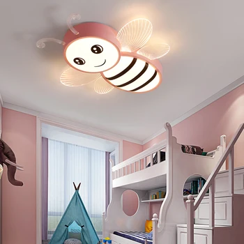 Nordic abelha, decoração do salão de decoração do quarto smart led lâmpada ilumina-se para a sala de dimmable luz de teto lamparas iluminação interna