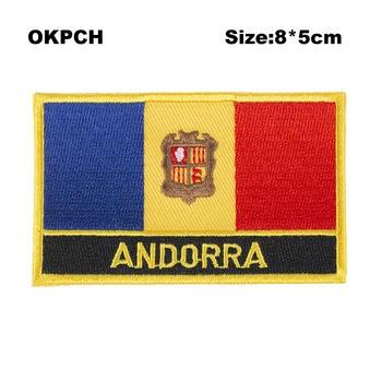 Andorra Bordado Bandeira Manchas de Ferro, Viu no correções de Transferência de Aplicações de Costura de Roupas em Casa&Jardim