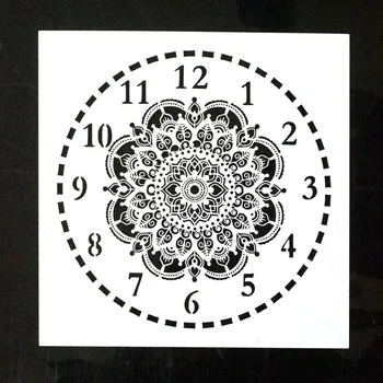 15 cm Decorativo Relógio de Estêncil para DIY Scrapbooking/álbum de fotos Decorativo em Relevo o Papel de DIY Cartões de Artesanato