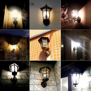 Criativas europeias LED, lâmpada de parede exterior varanda, pátio, sala de estar, corredor Americano retro lâmpada de parede LED à prova d'água