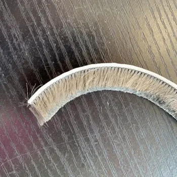 Auto-Adesivo de Lã Pilha Weatherstrip Janela da Porta Escova de Vedação da Faixa de 6mm x 12mm 6x12mm 10m Cinza