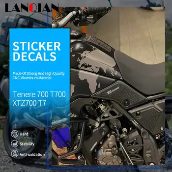 2018 2019 2020 2021 Motocicleta Não-deslizamento Lateral do Tanque de Combustível Adesivos Impermeáveis Almofada de Borracha Autocolante PARA a YAMAHA Tenere 700 T700 XTZ 700