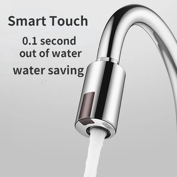 Smart Touchless Torneira Da Cozinha Torneiras Com Sensor De Infravermelhos Chrome Infravermelho Torneiras Misturadoras De Água