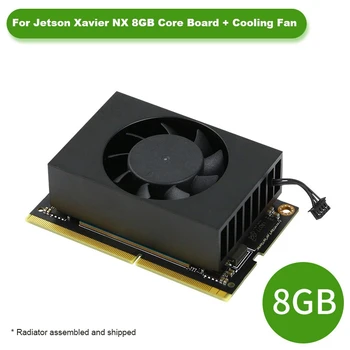 Para Jetson Xavier NX 8GB Placa do Núcleo EMMC+Ventilador do Módulo de Núcleo Supercomputador Para sistemas Embarcados E Sistemas de Borda