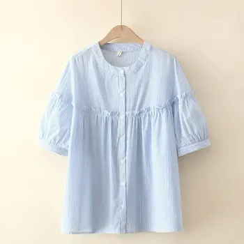 2022 vestido de verão maternidade de renda puff manga roupa de cama de algodão t-shirt Preta