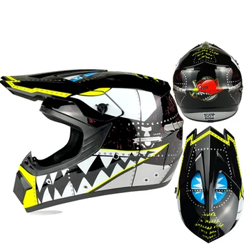 Novo off-road capacete Unisex bicicleta de Montanha do capacete da motocicleta ATV downhill de mountain capacete DOT Crianças capacete cross-country leme