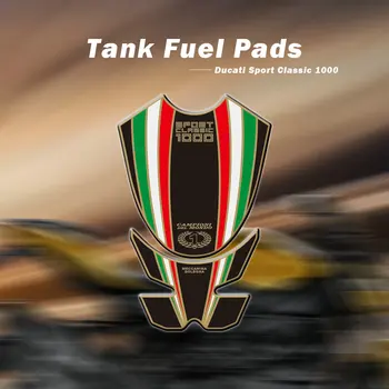 3D Motorcycle Edição Adesivos de Petróleo e Gás do Tanque de Combustível Pad Decalque Protetor de Decalques Adesivos para a Ducati Sport Classic 1000