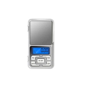 Eletrônica Digital Pocket Escala de 0,01 g de Precisão Mini Jóias Balança para Pesagem de luz de fundo Escalas de 0,1 g para a Cozinha 100/200/500g