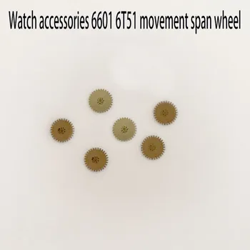 Assista acessórios são adequados para Miyota partes 6601 6T51 movimento mecânico da cruz a roda de vangloriar de roda