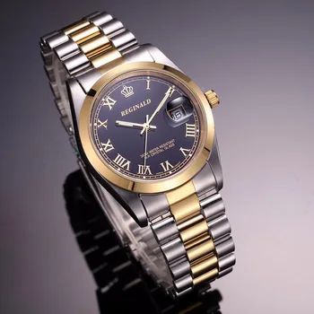 Marca de topo REGINALD Relógios dos Homens de Moda, Relógios de Quartzo do Aço Inoxidável dos Homens Relógio Masculino Relógio relógio masculino reloj hombre