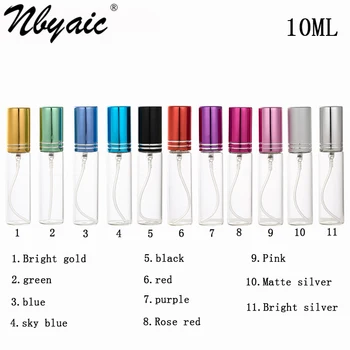 Nbyaic 200pcs exemplo frasco de perfume de engarrafamento, 5ml10ml transparente, portátil de viagens de alto cosméticos, spray de água uma garrafa vazia.