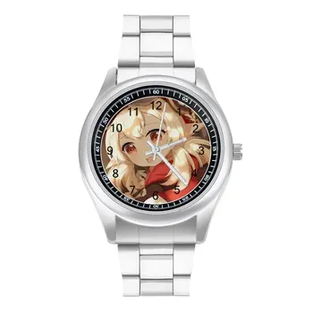Klee Genshin Impacto Relógio De Quartzo Coelhos Inoxidável Foto Do Relógio De Pulso De Mulher De Fitness Fotográficas Incomuns Relógio De Pulso
