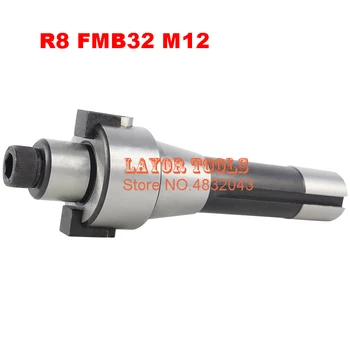 R8 FMB32 M12, R8-32mm fresa de facear arbor, tirante rosca: M12, para usar com BAP300R,BAP400R,EMR5R,EMR6R fresa de facear.