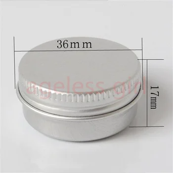 50/100/200 PCS 10G Vazio de Vedação de Rosca Caso de Alumínio Redondo Pequeno Garrafas Reutilizáveis