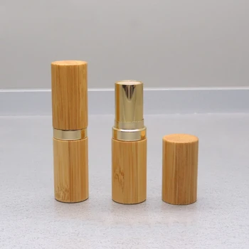 20pcs 12.1 mm Clássica de Bambu Batom Tubo de DIY Vazio Lip Balm Cosméticos Subpackag Recipiente Natural 4,5 g Lip Gloss Tubo Shell