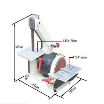 Cinto de Máquina Pequena Mesa de Desenho Máquina Máquina de Polimento de Multi-função Máquina de Moer Moedor de Madeira