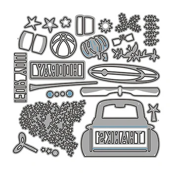 A Decoração do carro de Metal cortantes (Stencil DIY Álbum de Scrapbooking Papel de Modelo de Cartão de Molde de Estampagem de Artesanato Decoração