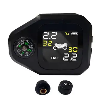Profissional de Moto Monitor de Pressão Resistente de Alta Temperatura Conveniente TPMS Externos, Sensor de Pressão dos Pneus Monitor